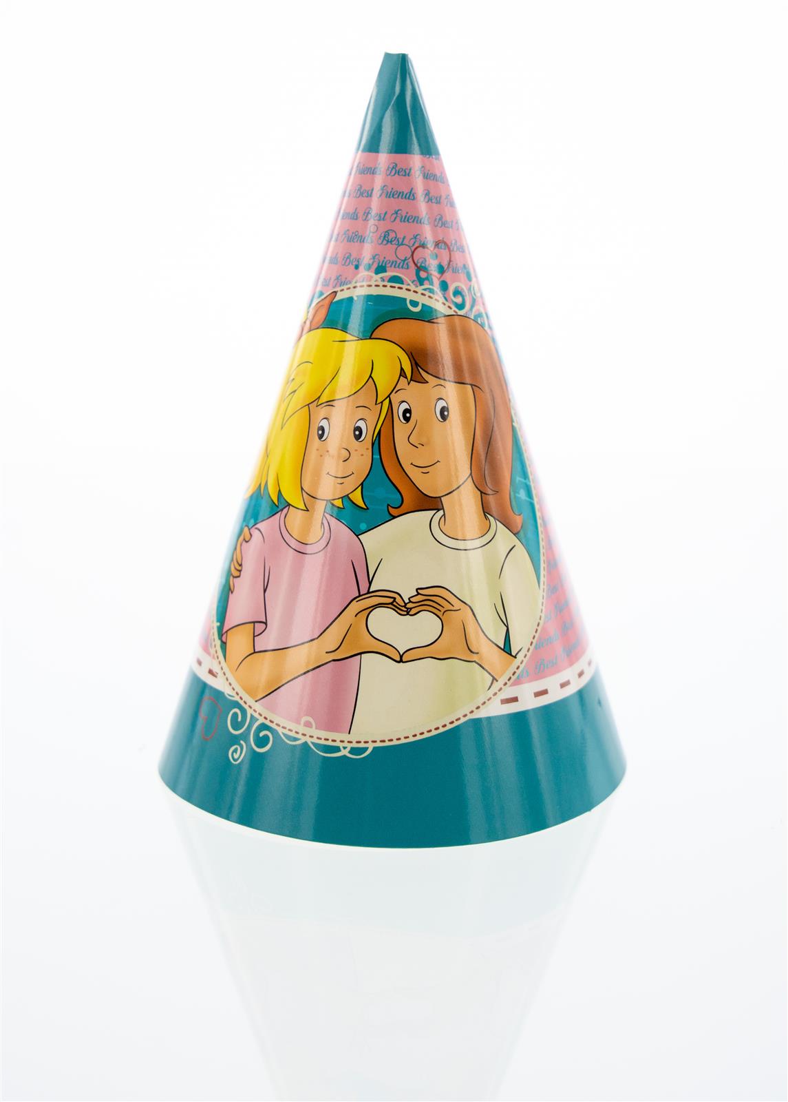 Bibi & Tina Partyhüte 10 Stück 7