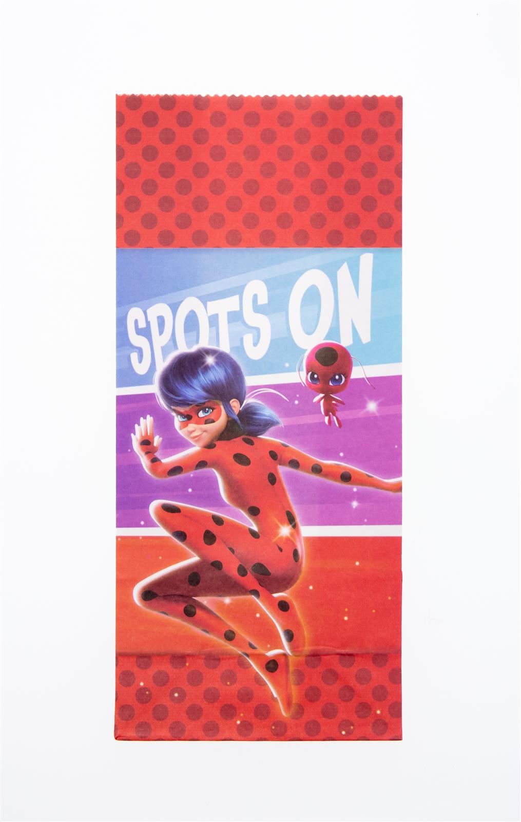 Miraculous Party Bag Paper incl. Stickers 10 pcs. 4