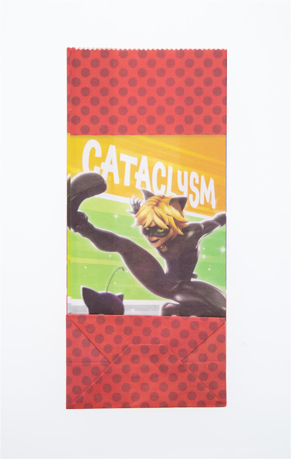Miraculous Party Bag Paper incl. Stickers 10 pcs. 5