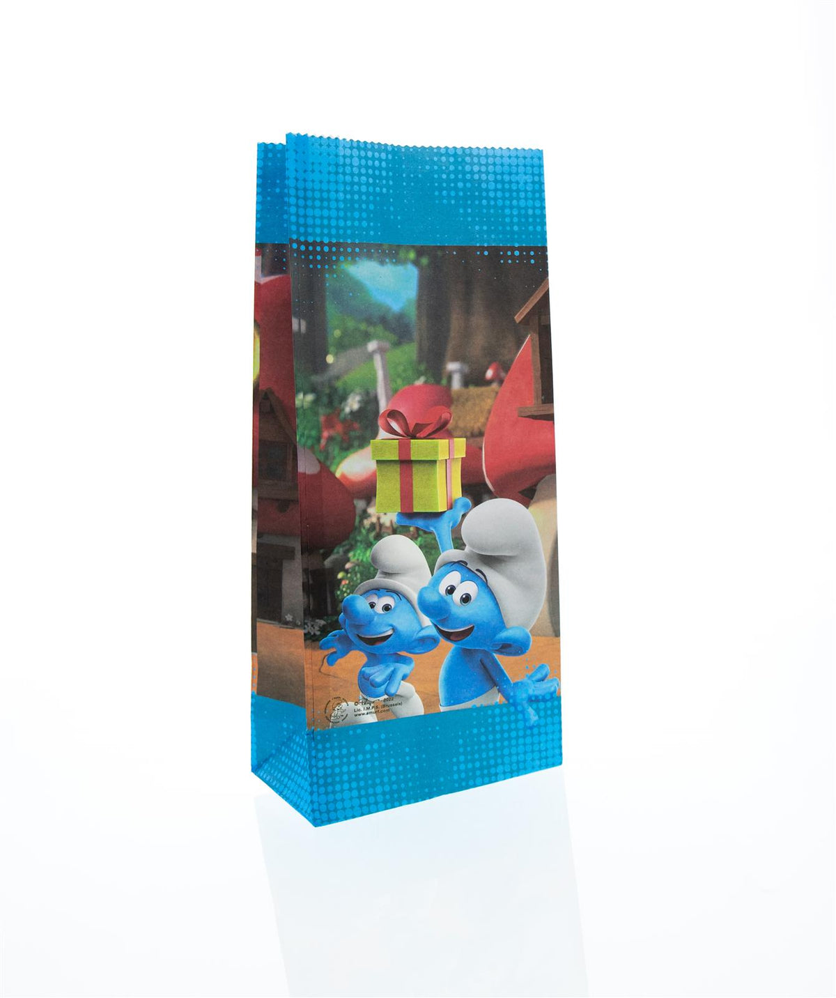 Die Schlümpfe Party-Tüte Geschenktasche Papier inkl. Sticker 10 Stk. 10