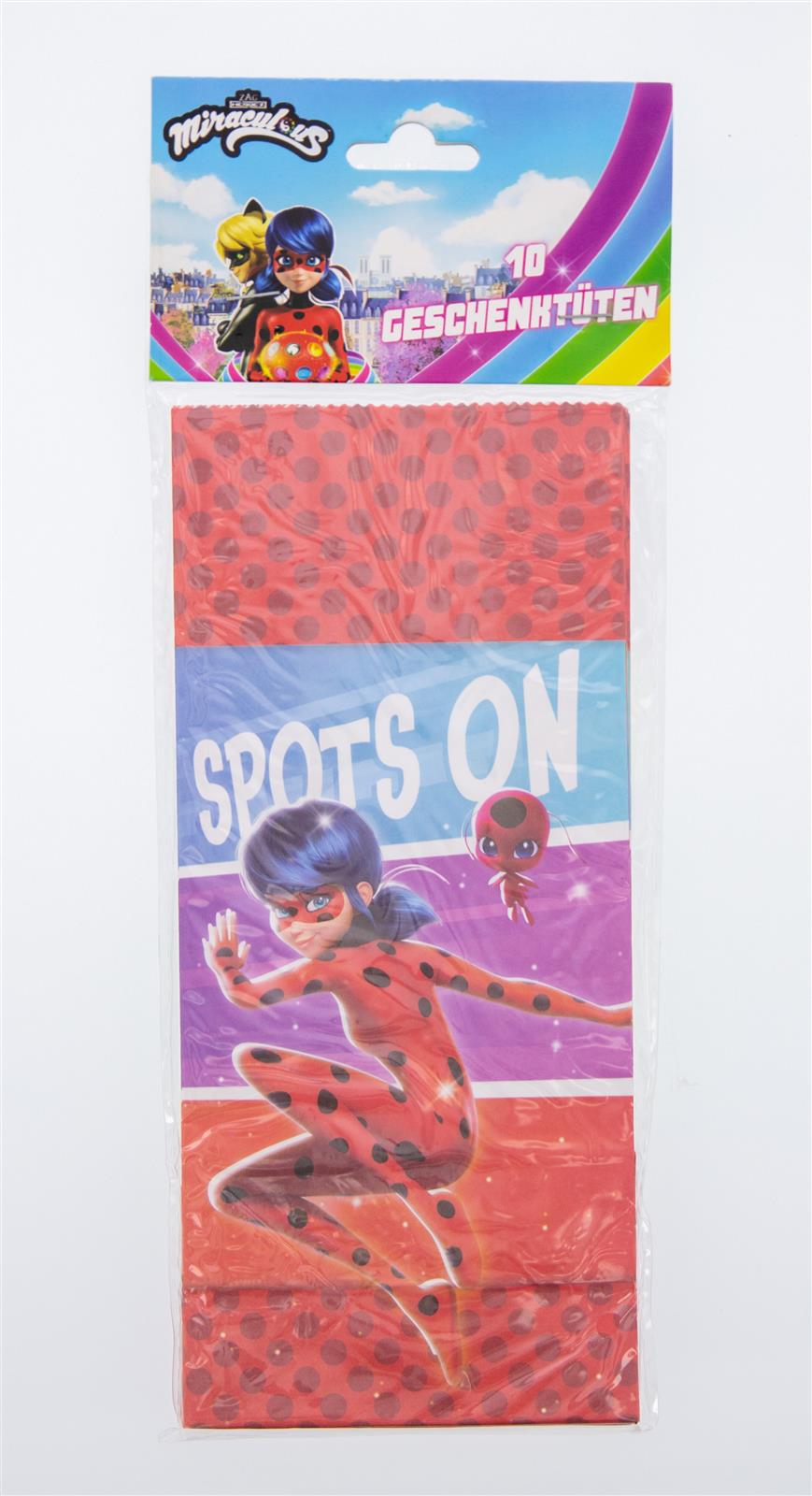 Miraculous Party Bag Paper incl. Stickers 10 pcs. 2