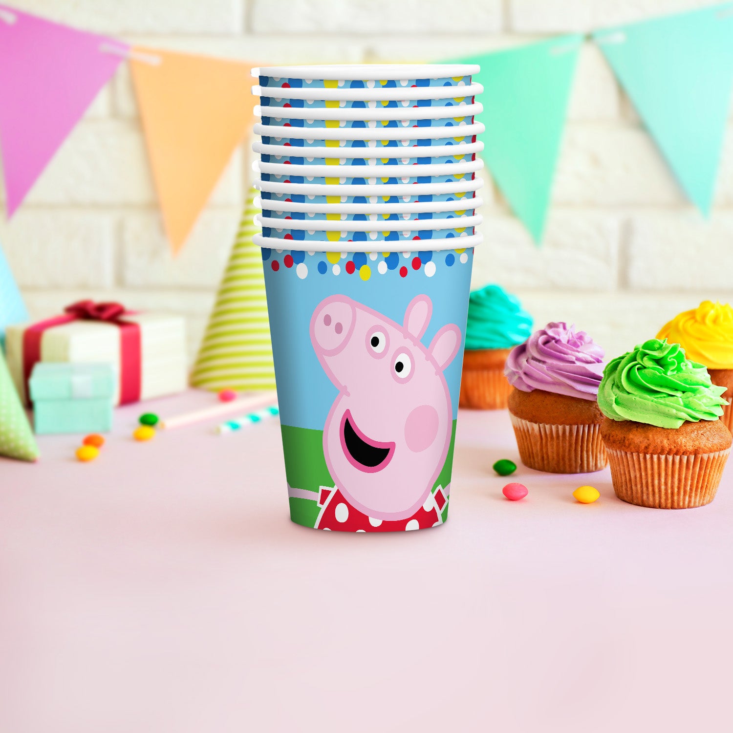 Peppa Pig Cups 250 ml Pack of 8 2