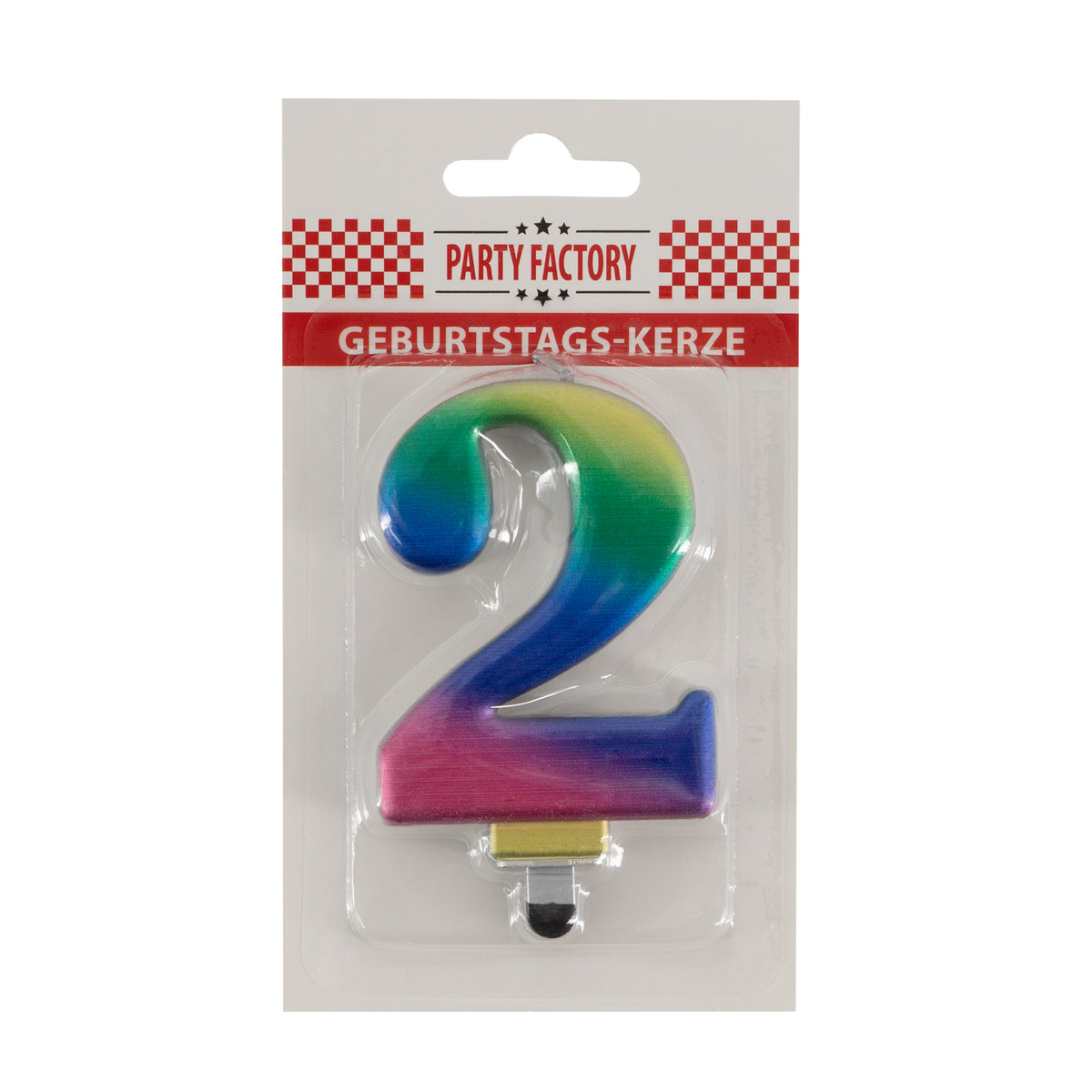 Geburtstags-Kerzen metallic multicolor Nr. 2 2