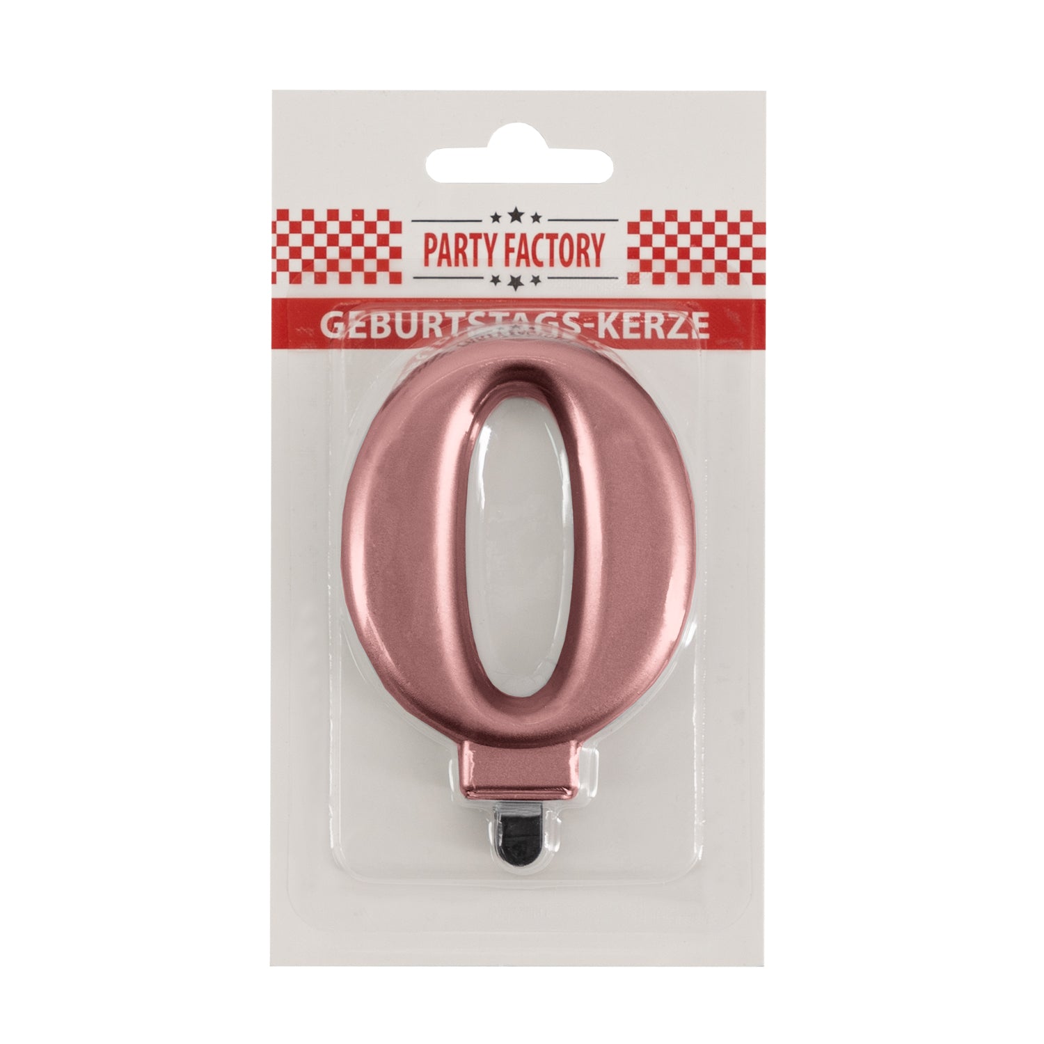 Geburtstags-Kerzen metallic rose Nr. 0 2