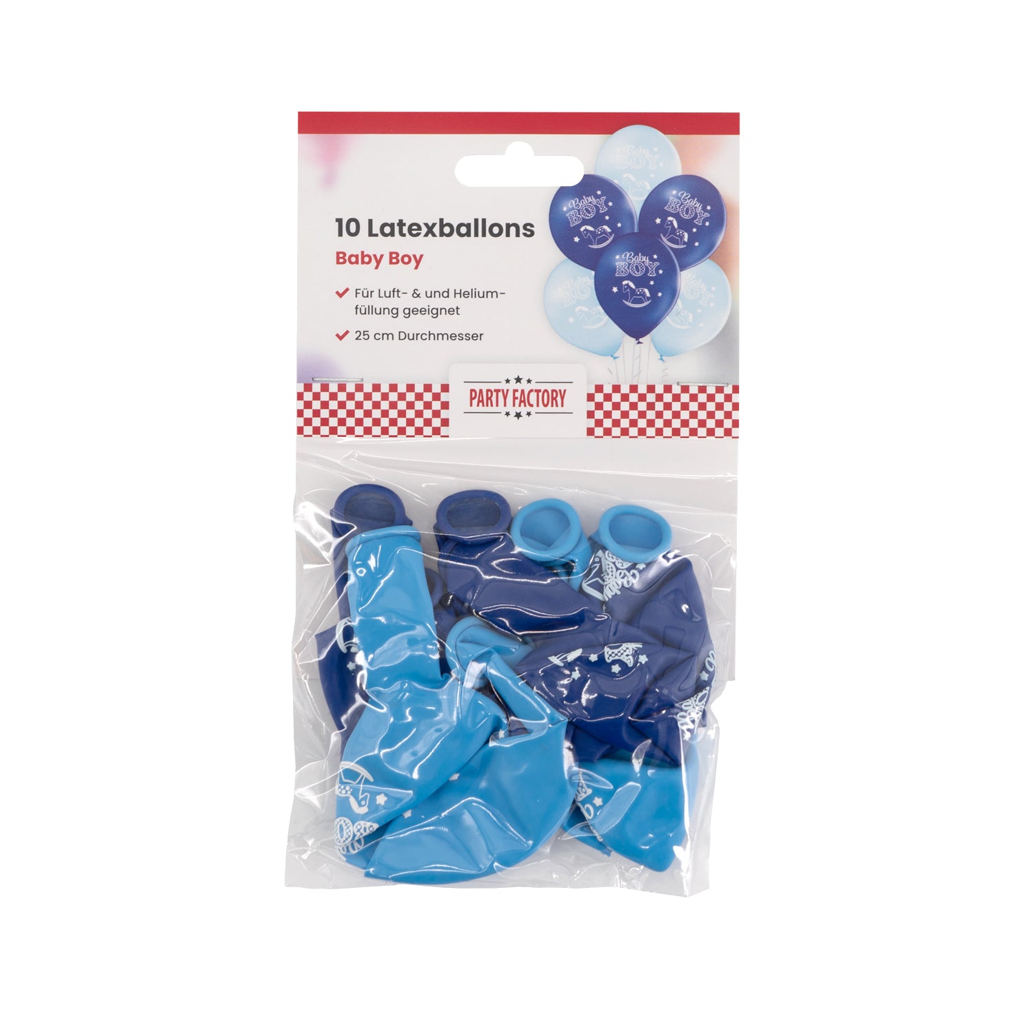 Latex Balloons 10-Pack Baby Boy 2