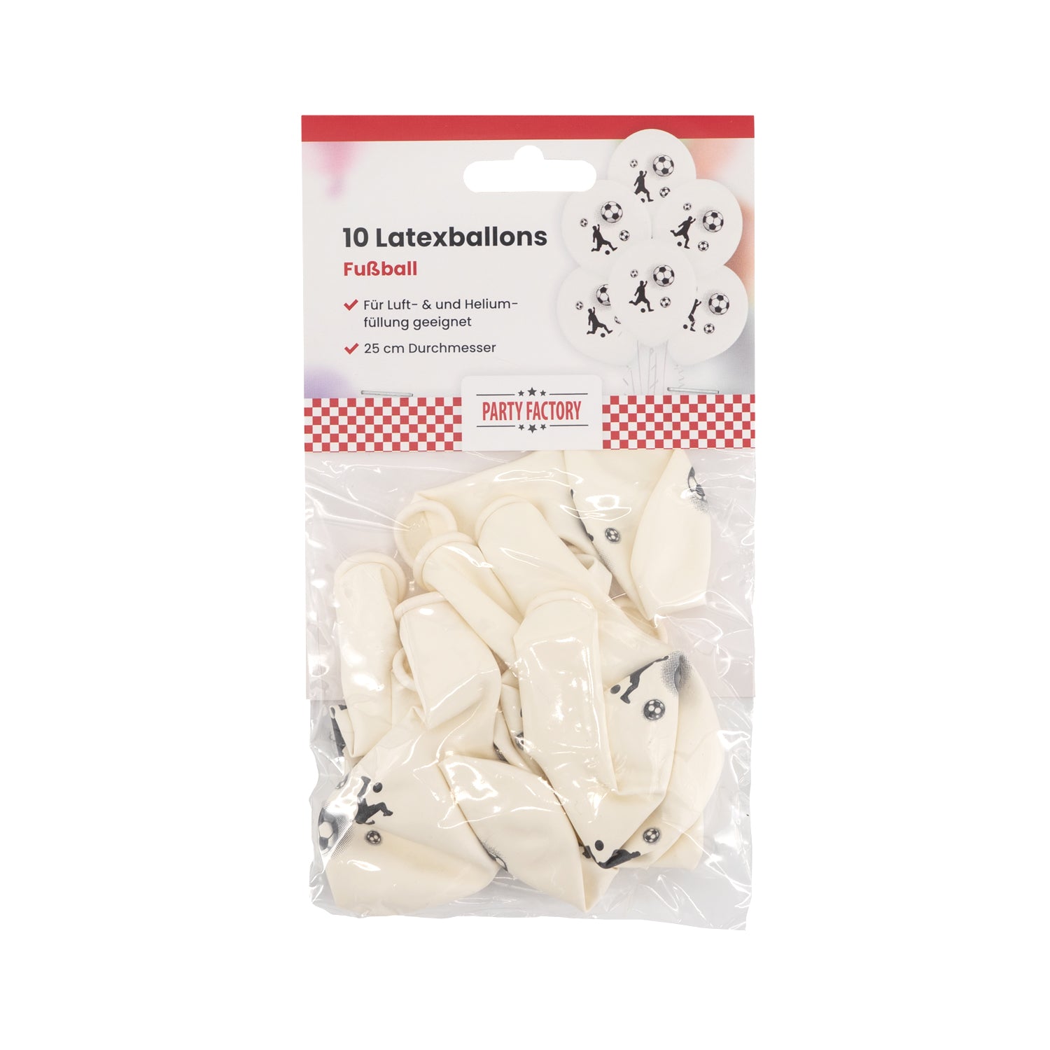 Latex Balloons 10 Pack Football 2