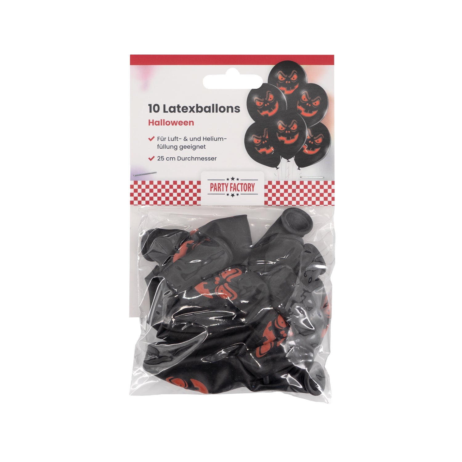 Latex Balloons Pack of 10 Halloween Pumpkin 2