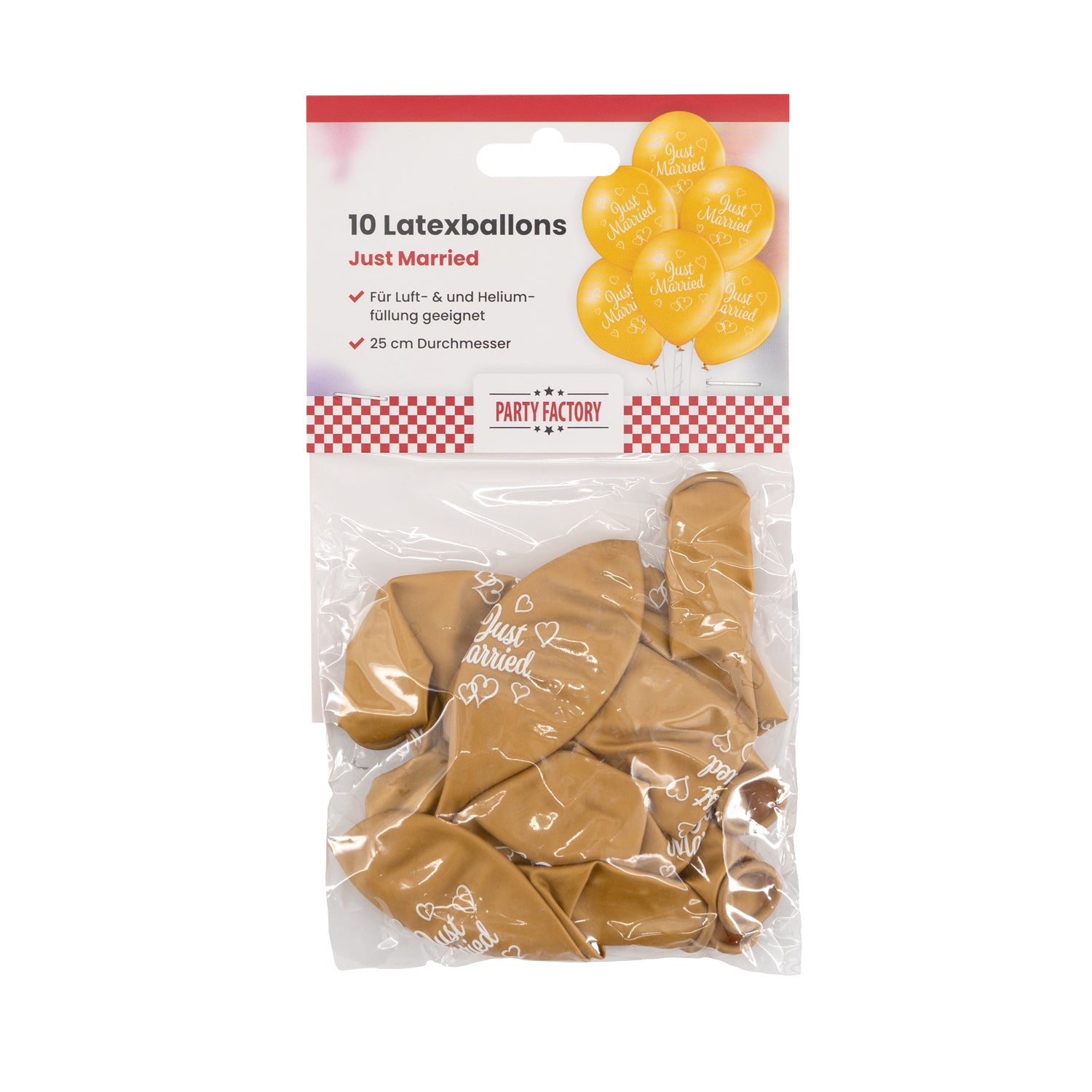 Latex Balloons 10-Pack Just Married 2