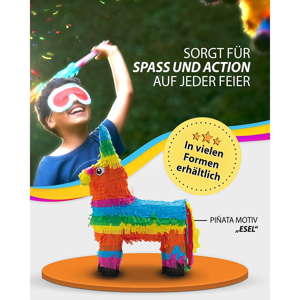 Piñata Donkey Traditional Mexican 3