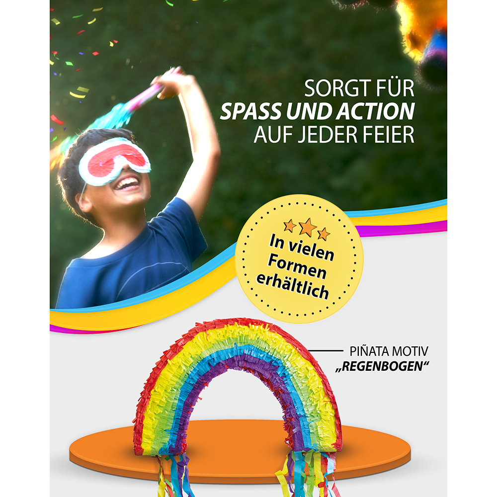 Rainbow Piñata 3