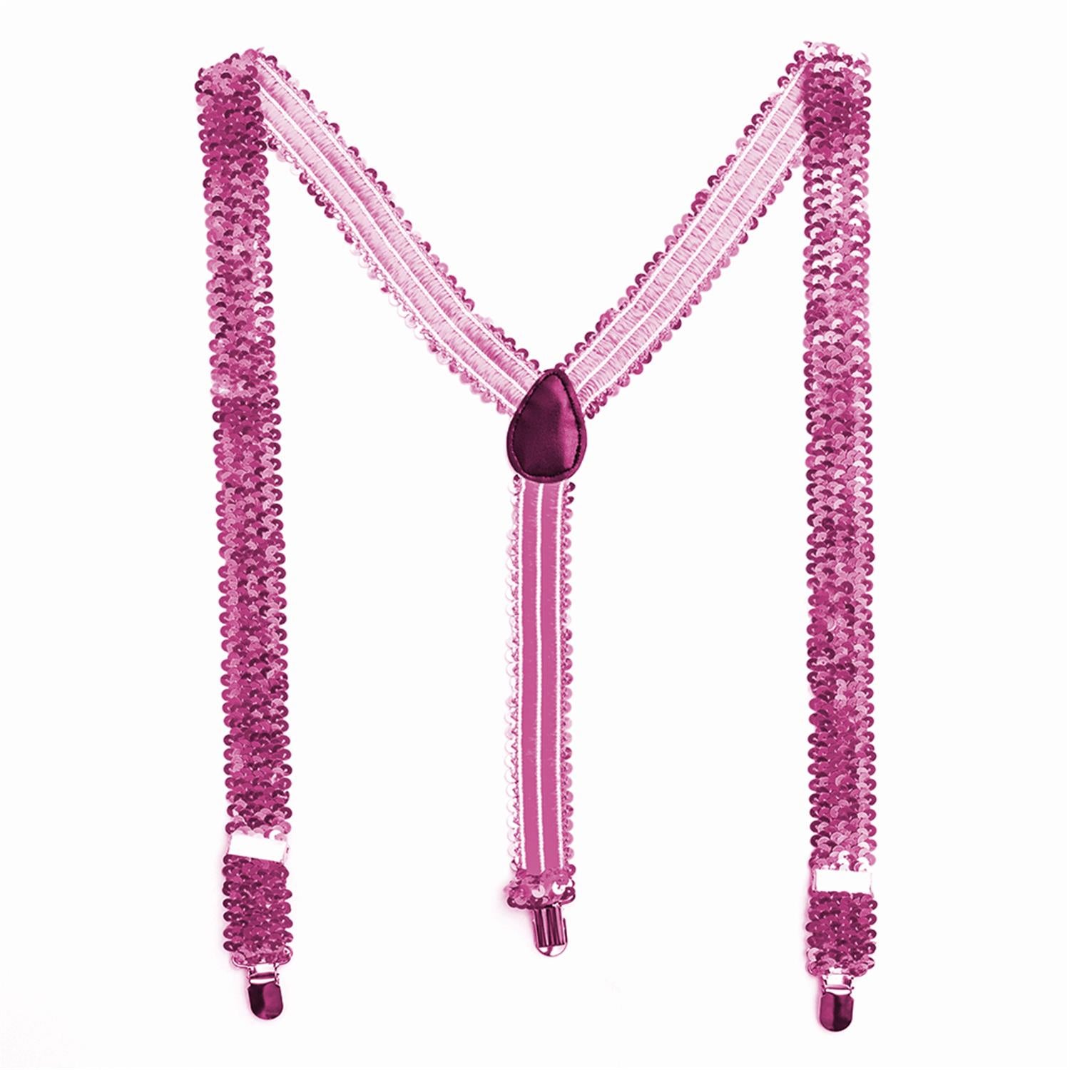 Sequin Suspenders for Women and Men in Y-Shape, slim, neon, or colorful clips 6