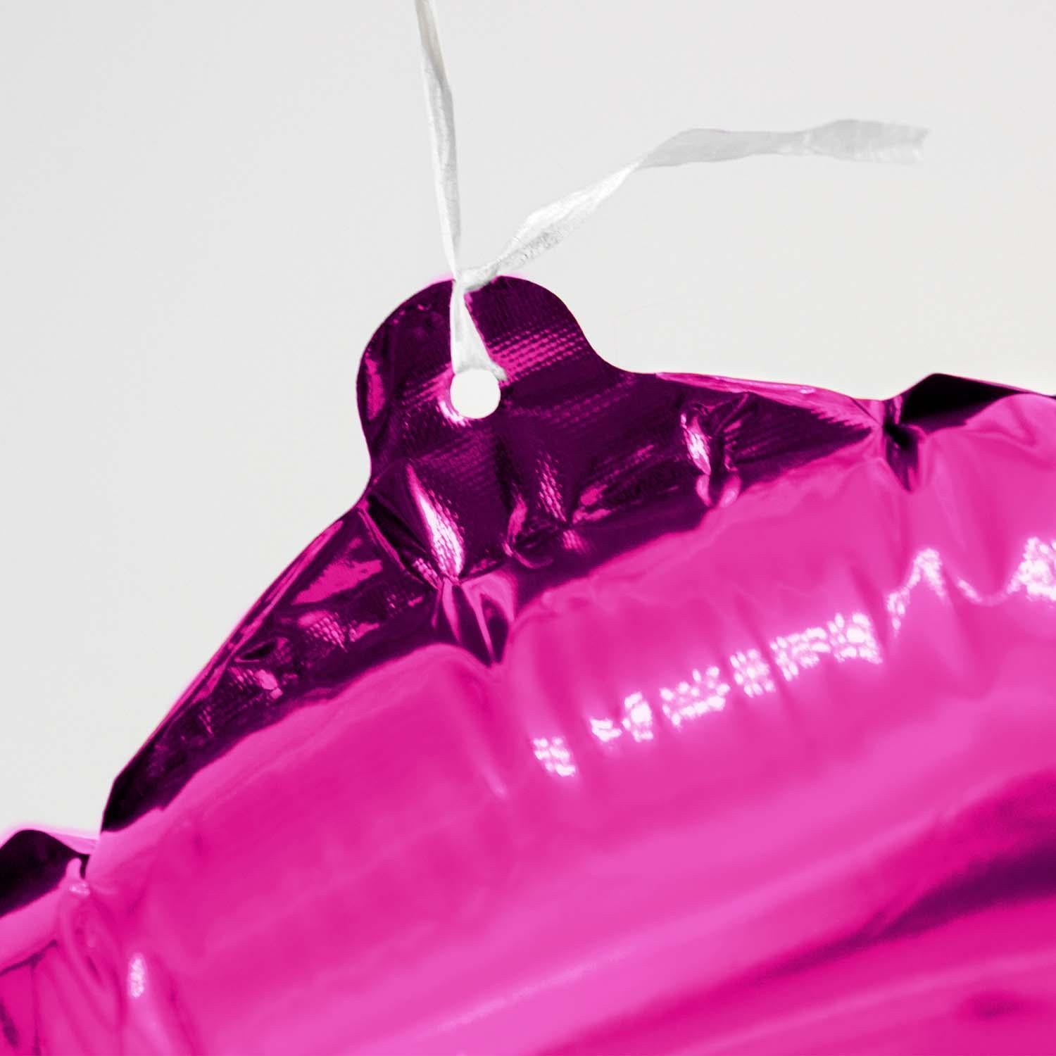 Foil balloons, number balloon, pink, 100 cm, numbers 0 to 9, glossy 2