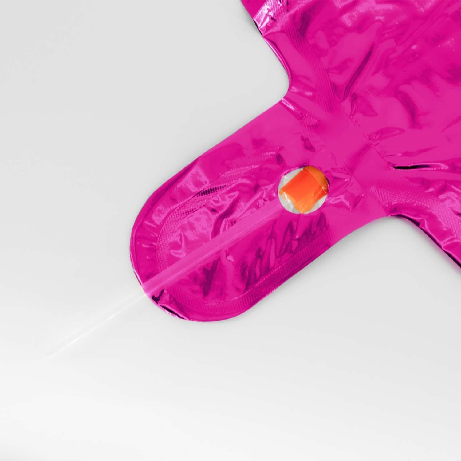 Foil balloons, number balloon, pink, 100 cm, numbers 0 to 9, glossy 3