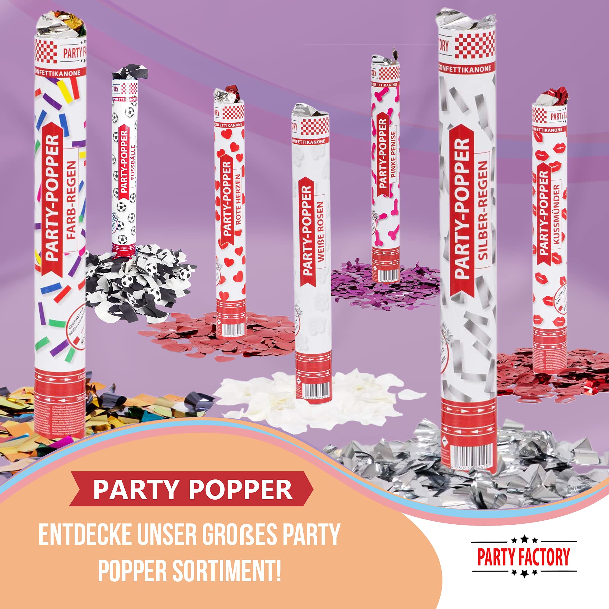 Party Popper 40cm Kissing Lips 6
