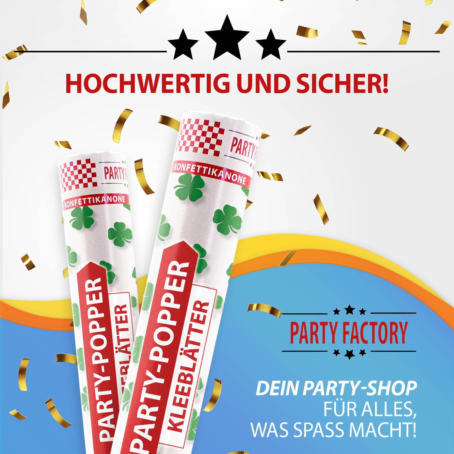Party Popper 40cm Cloverleaf 7