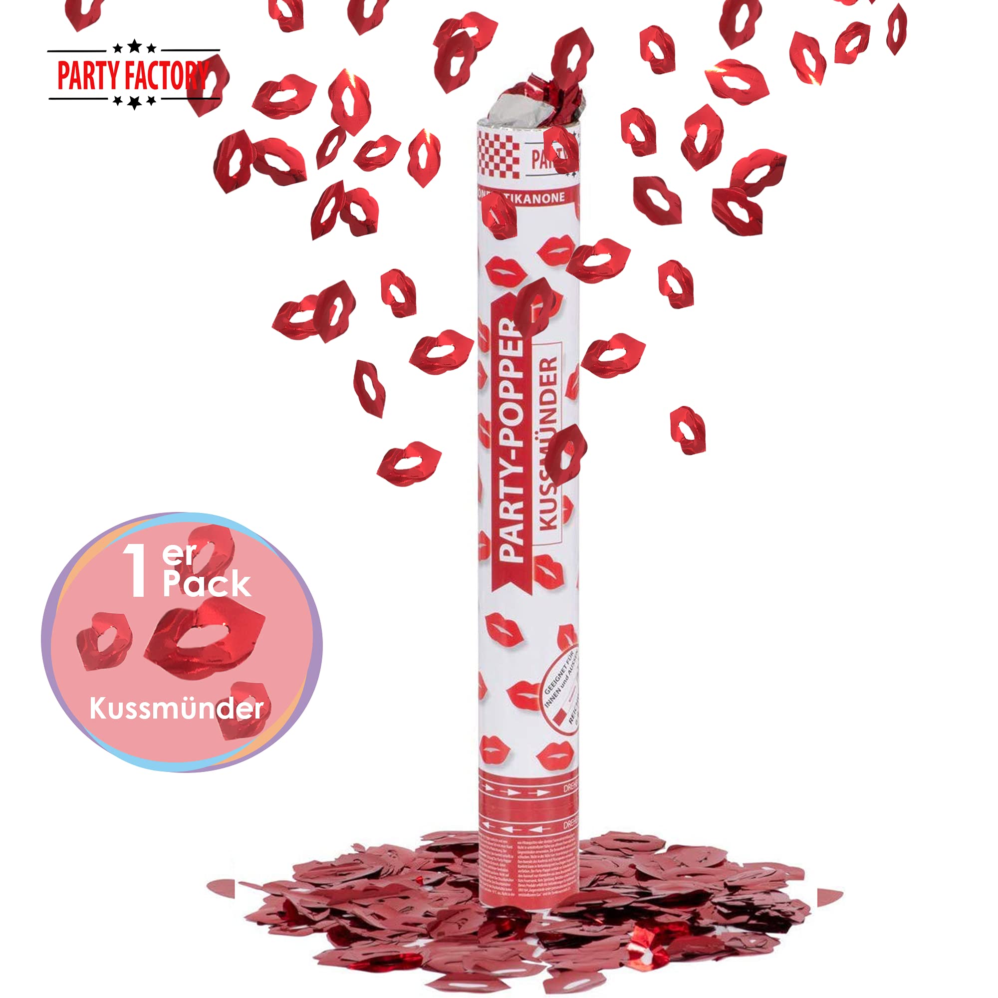 Party Popper 40cm Kissing Lips 2