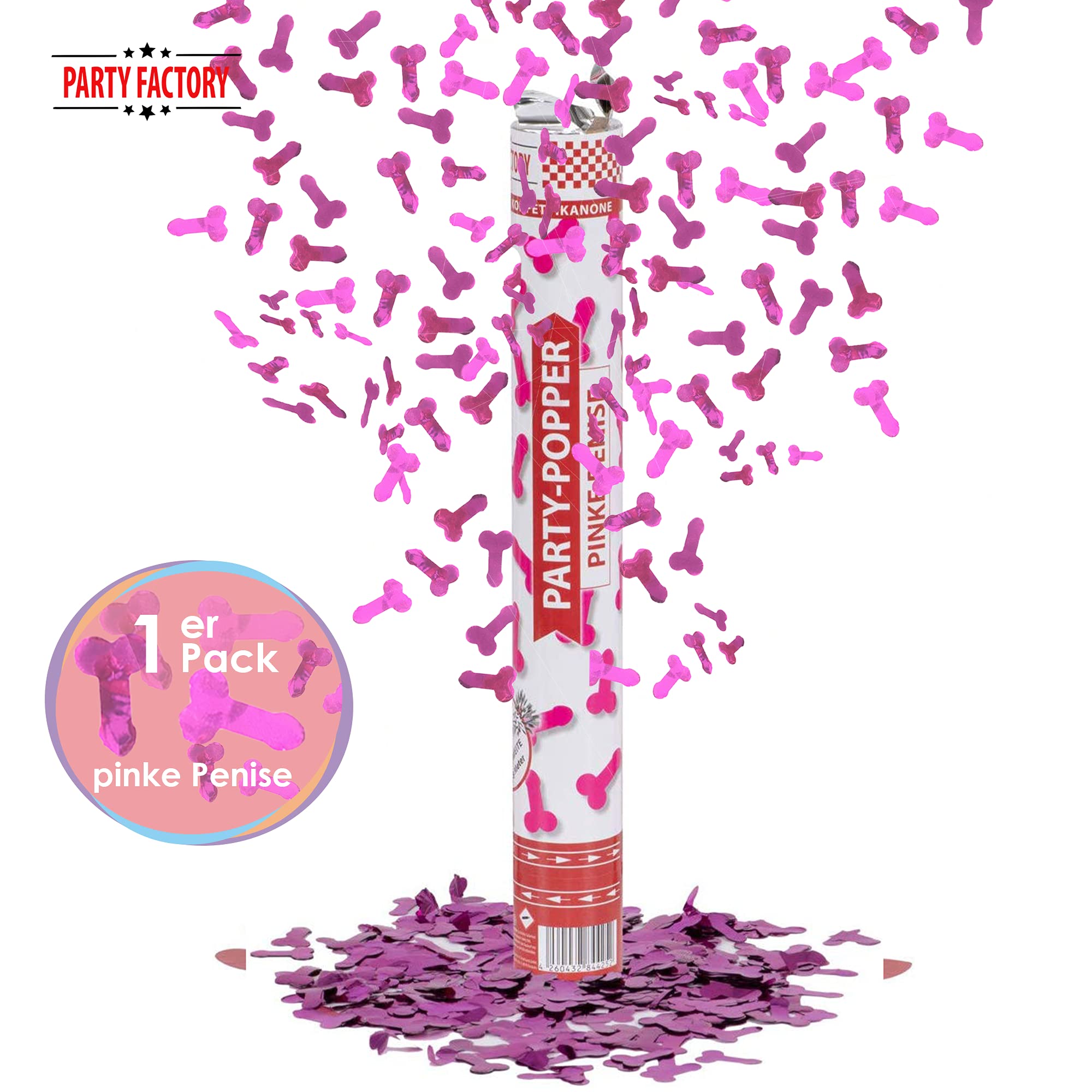 Party Popper 40cm Pink Penis 3