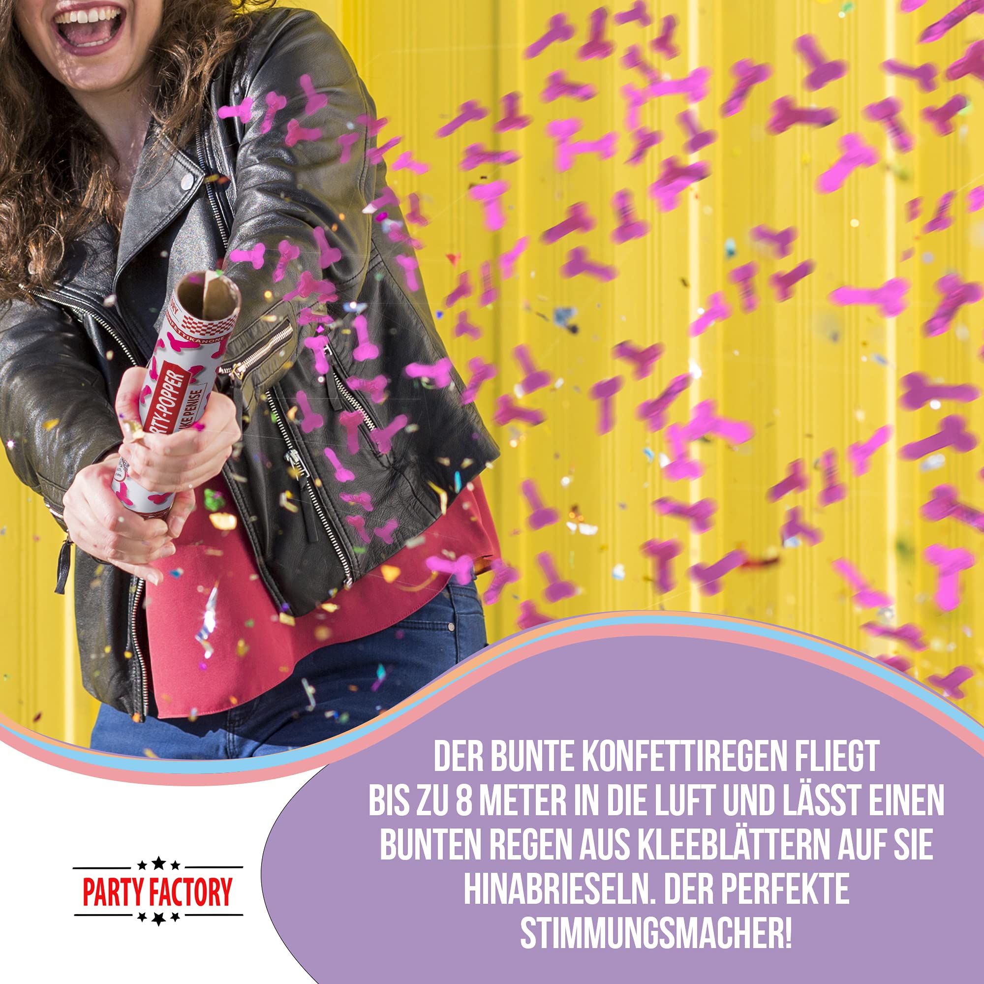 Party Popper 40cm Pink Penis 4