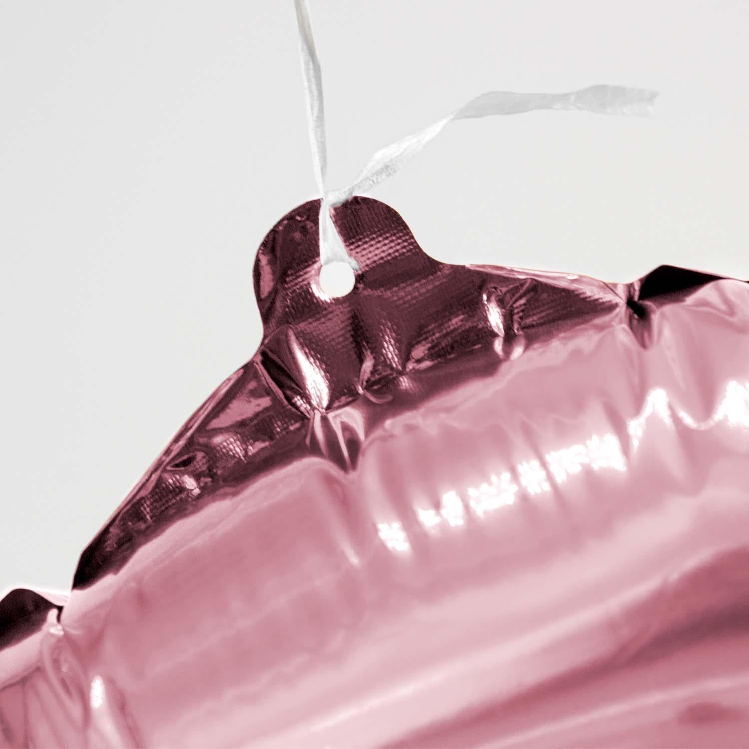 Foil balloons, number balloon, rose gold, 100 cm, numbers 0 to 9, glossy 2
