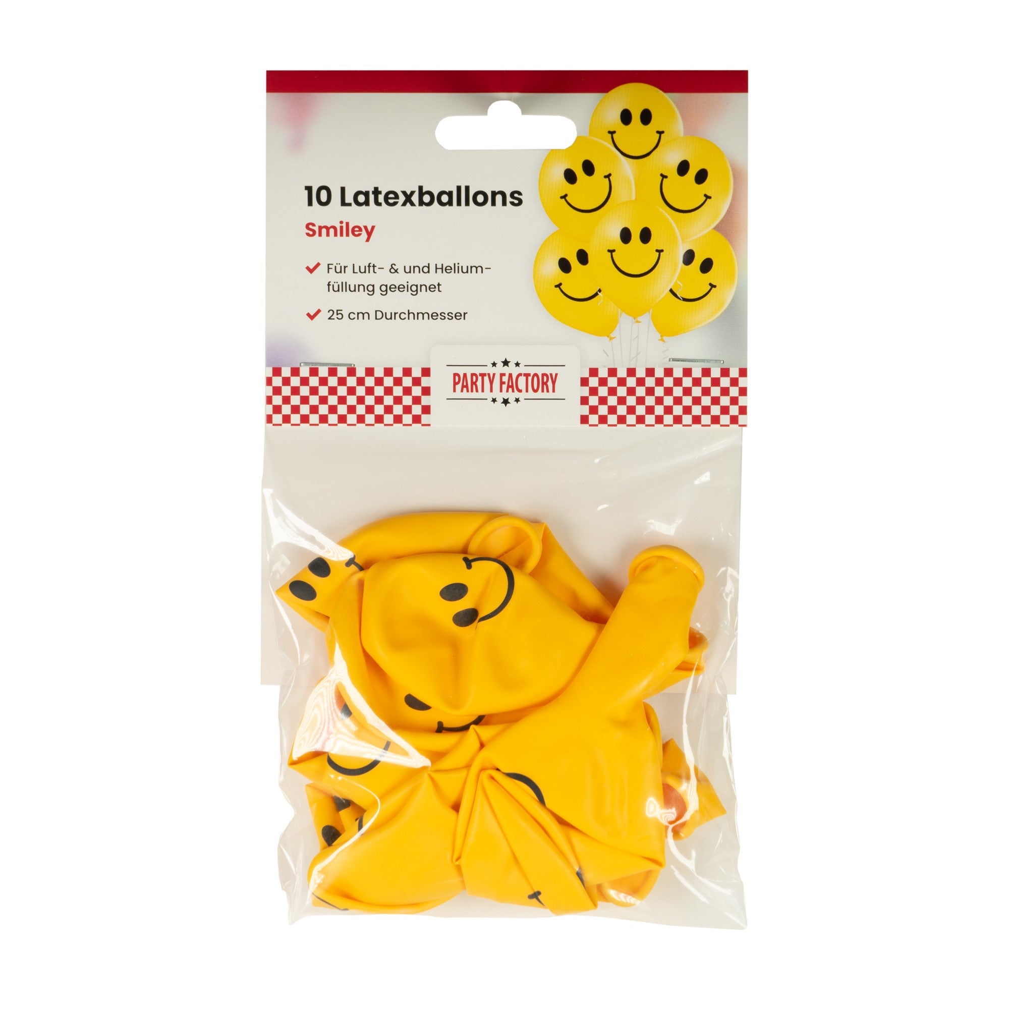 Latexballons 10er Pack Smiley 2