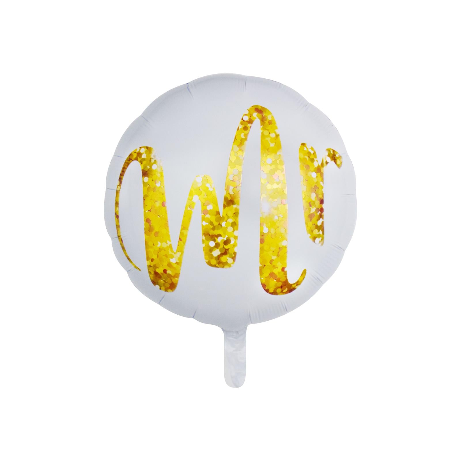 Foil balloon round gold Mr 45cm 8