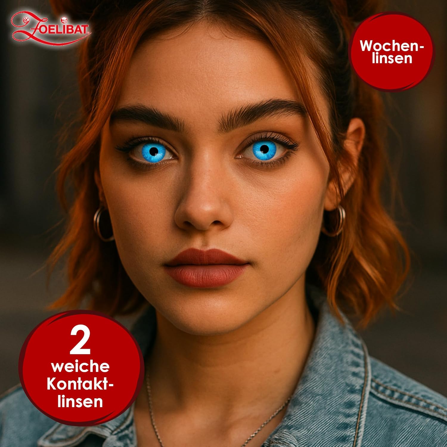 Zoelibat Eyecatcher Wochen-Kontaktlinsen Electro Blue 9