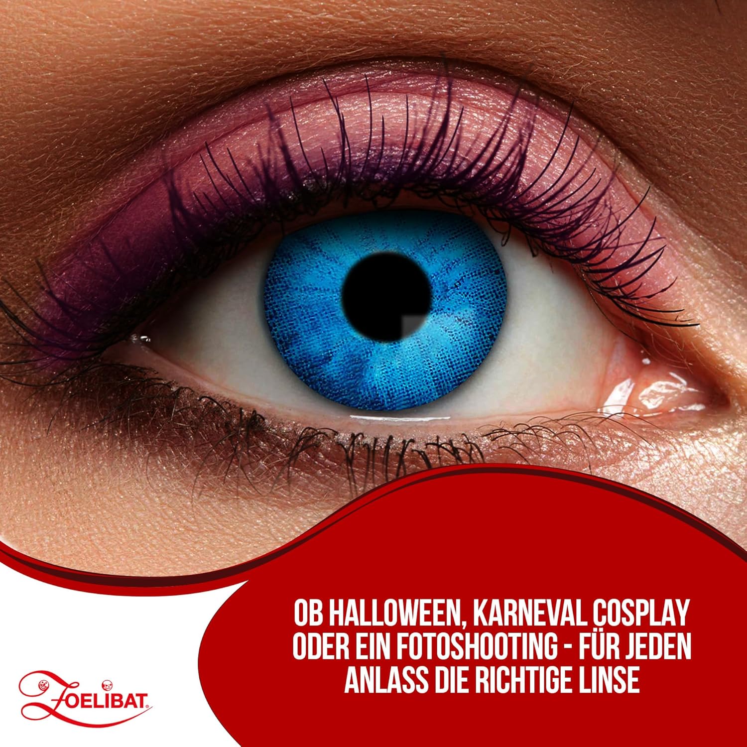Zoelibat Eyecatcher Wochen-Kontaktlinsen Electro Blue 13