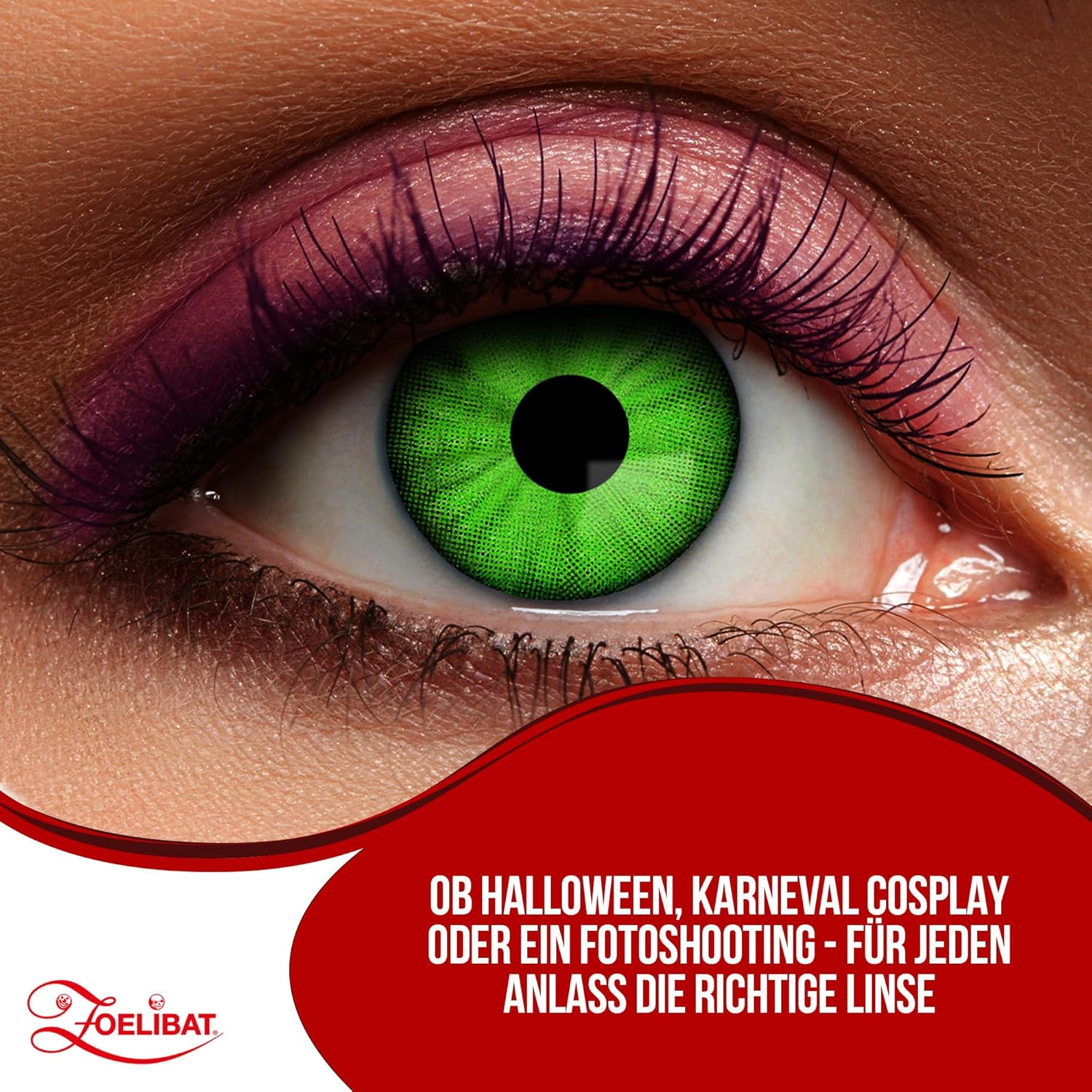 Zoelibat Eyecatcher Wochen-Kontaktlinsen Electro Green 13