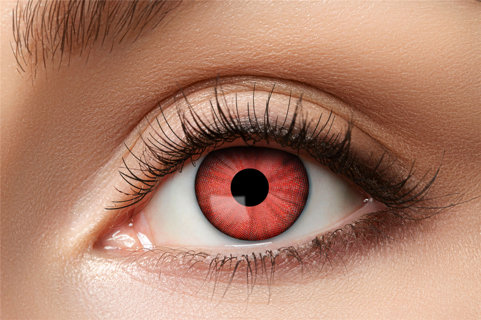 Zoelibat Eyecatcher Wochen-Kontaktlinsen Electro Red 8