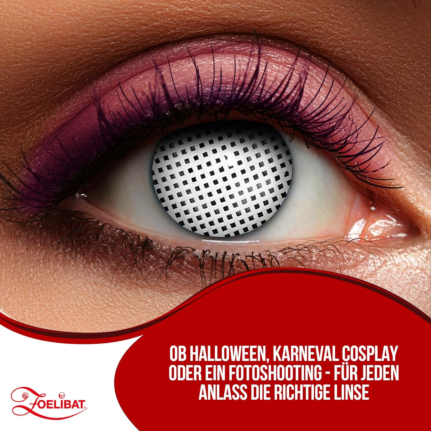 Zoelibat Eyecatcher Wochen-Kontaktlinsen White Screen 13