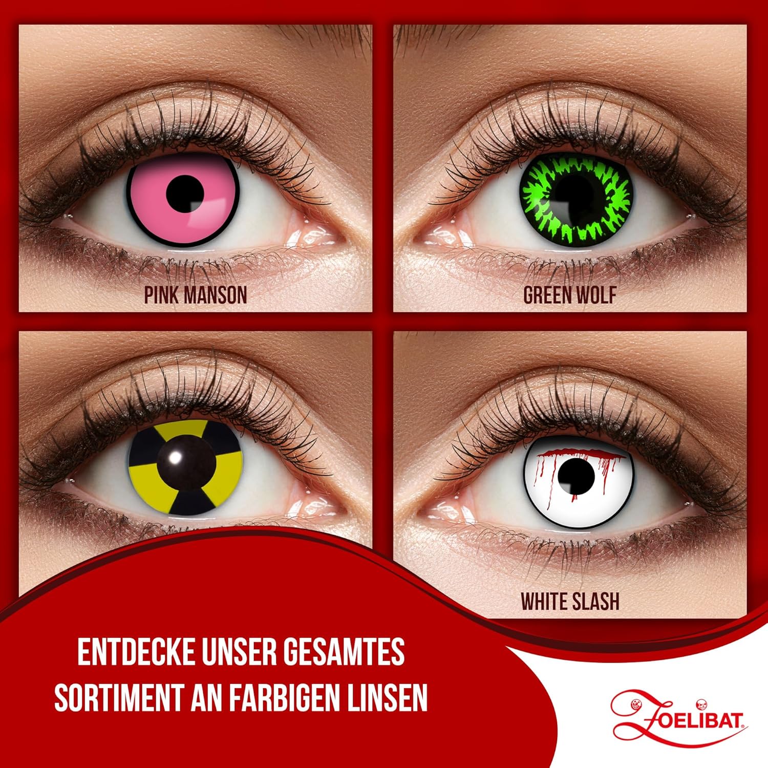 Zoelibat Eyecatcher Wochen-Kontaktlinsen Radiate 14