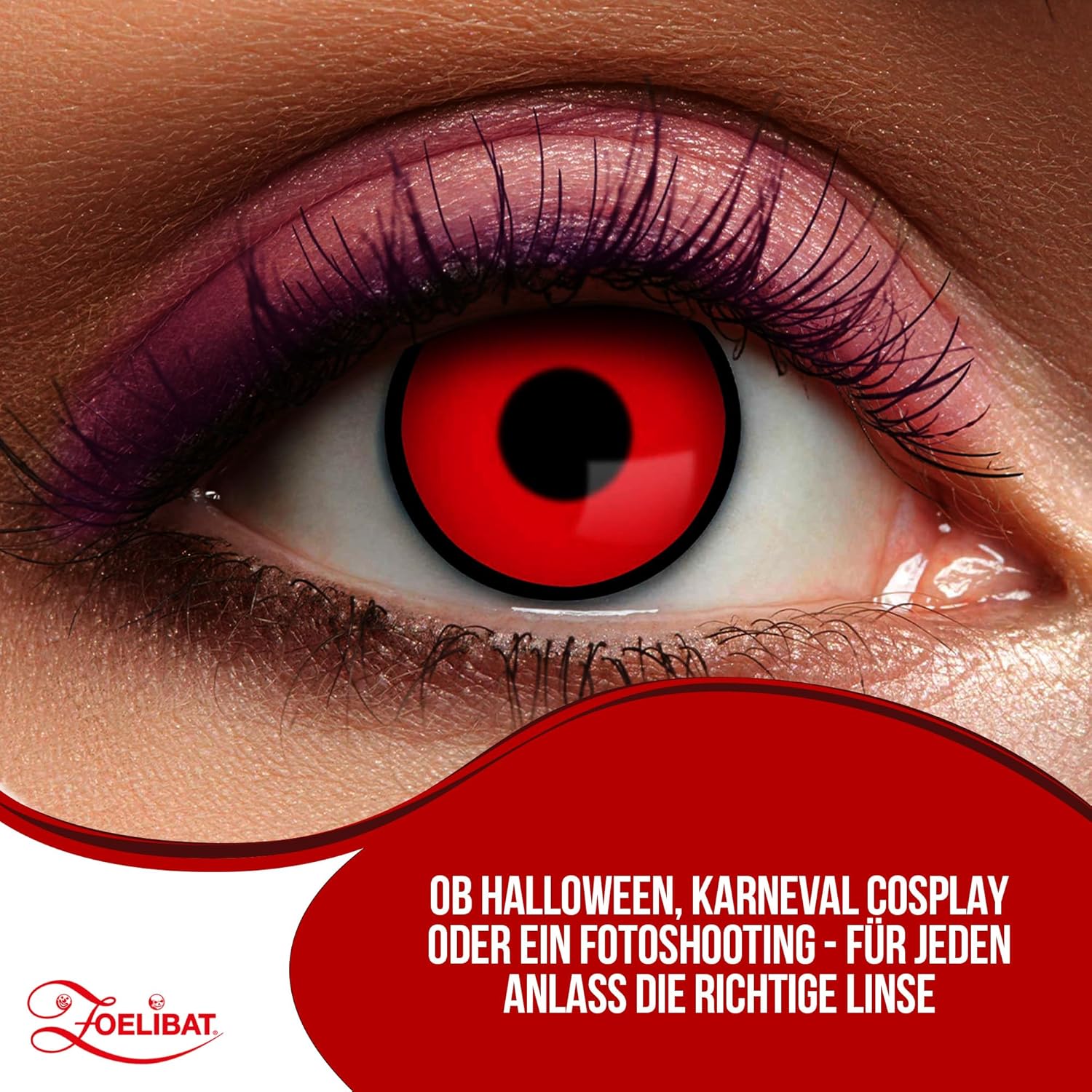 Zoelibat Eyecatcher Wochen-Kontaktlinsen Red Manson 13