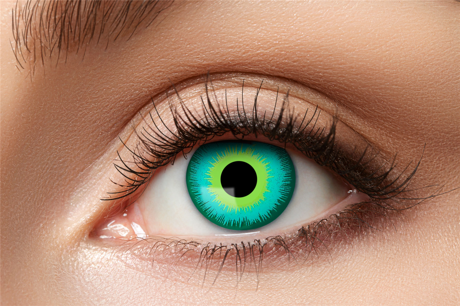 Zoelibat Eyecatcher Wochen-Kontaktlinsen Magic Green Eye 8