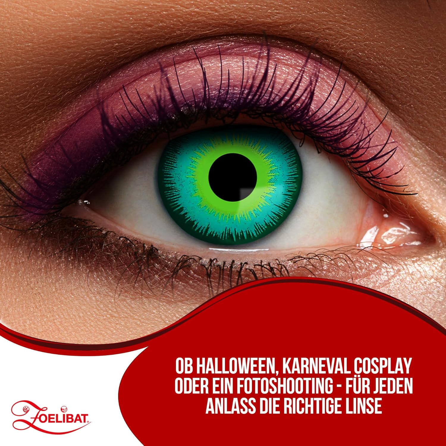 Zoelibat Eyecatcher Wochen-Kontaktlinsen Magic Green Eye 13