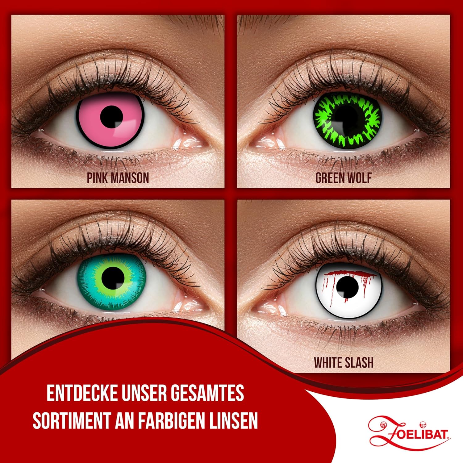 Zoelibat Eyecatcher Wochen-Kontaktlinsen Magic Green Eye 14