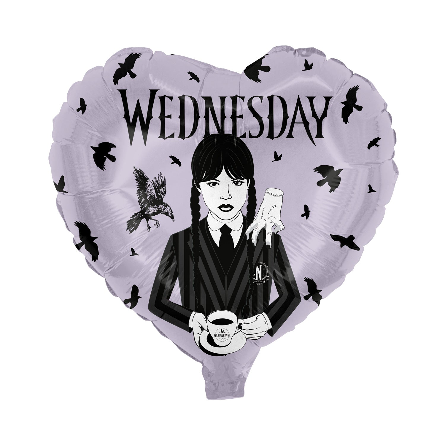 Wednesday Folienballon Herz ø45 cm Wednesday 8