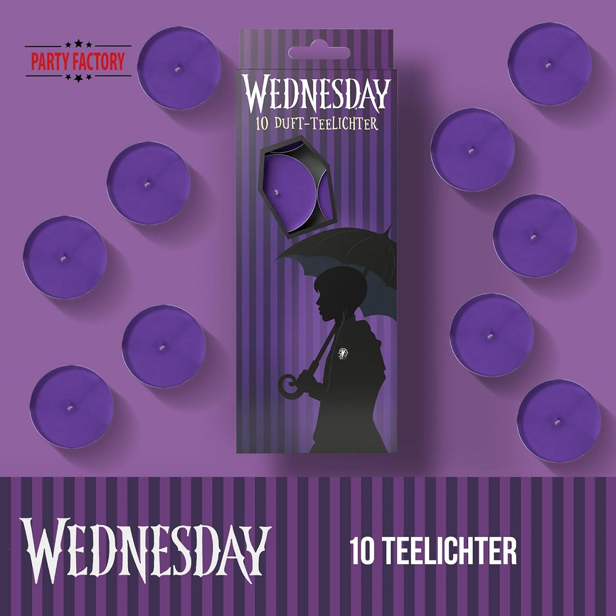 Wednesday Tealights 10-pack 4