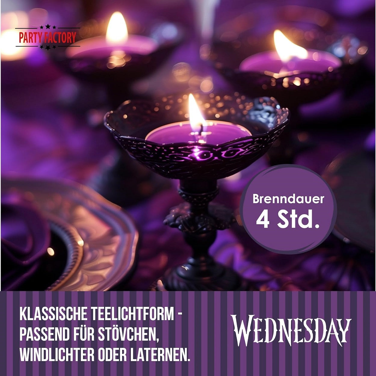 Wednesday Tealights 10-pack 6