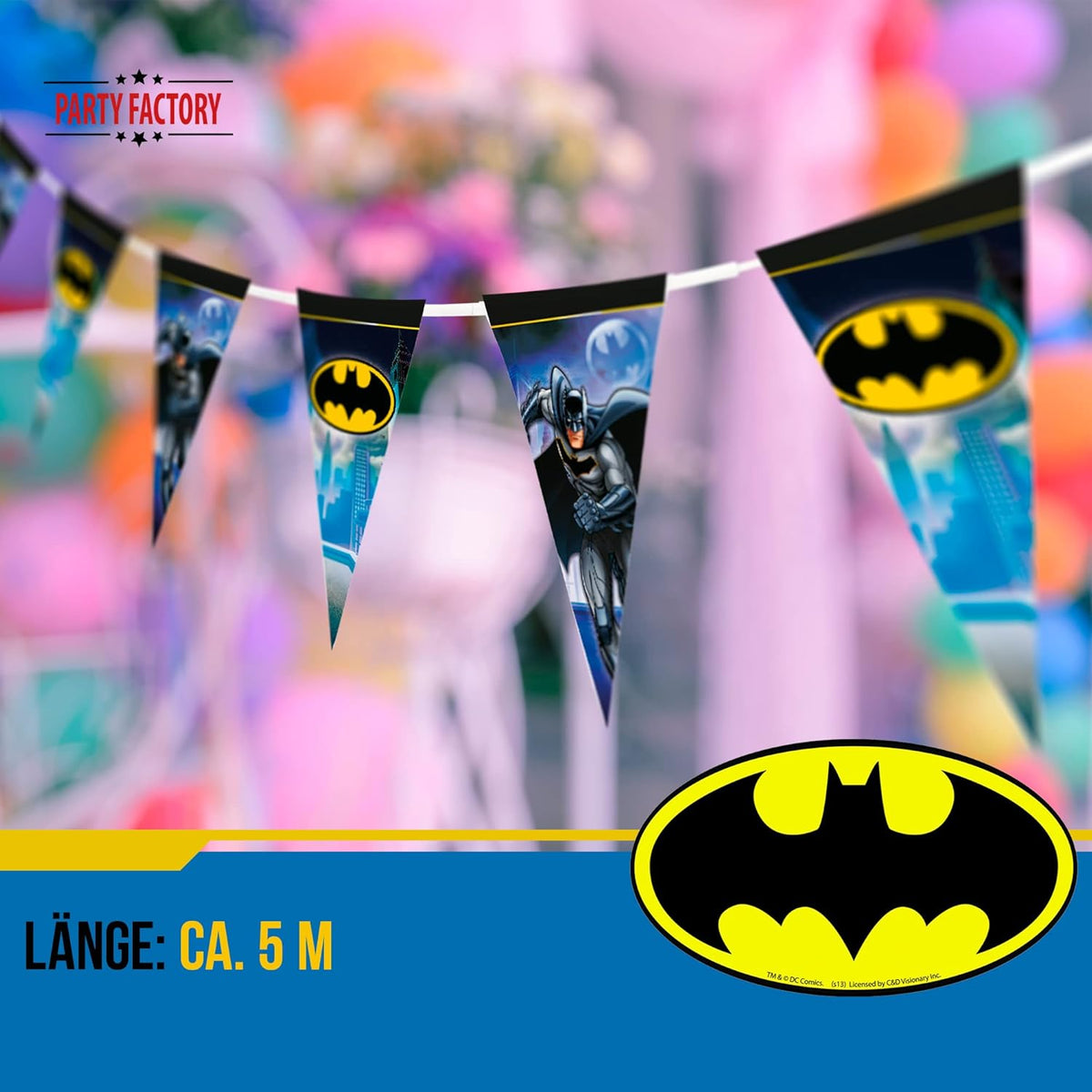 Batman Wimpelkette 4-5 m 9