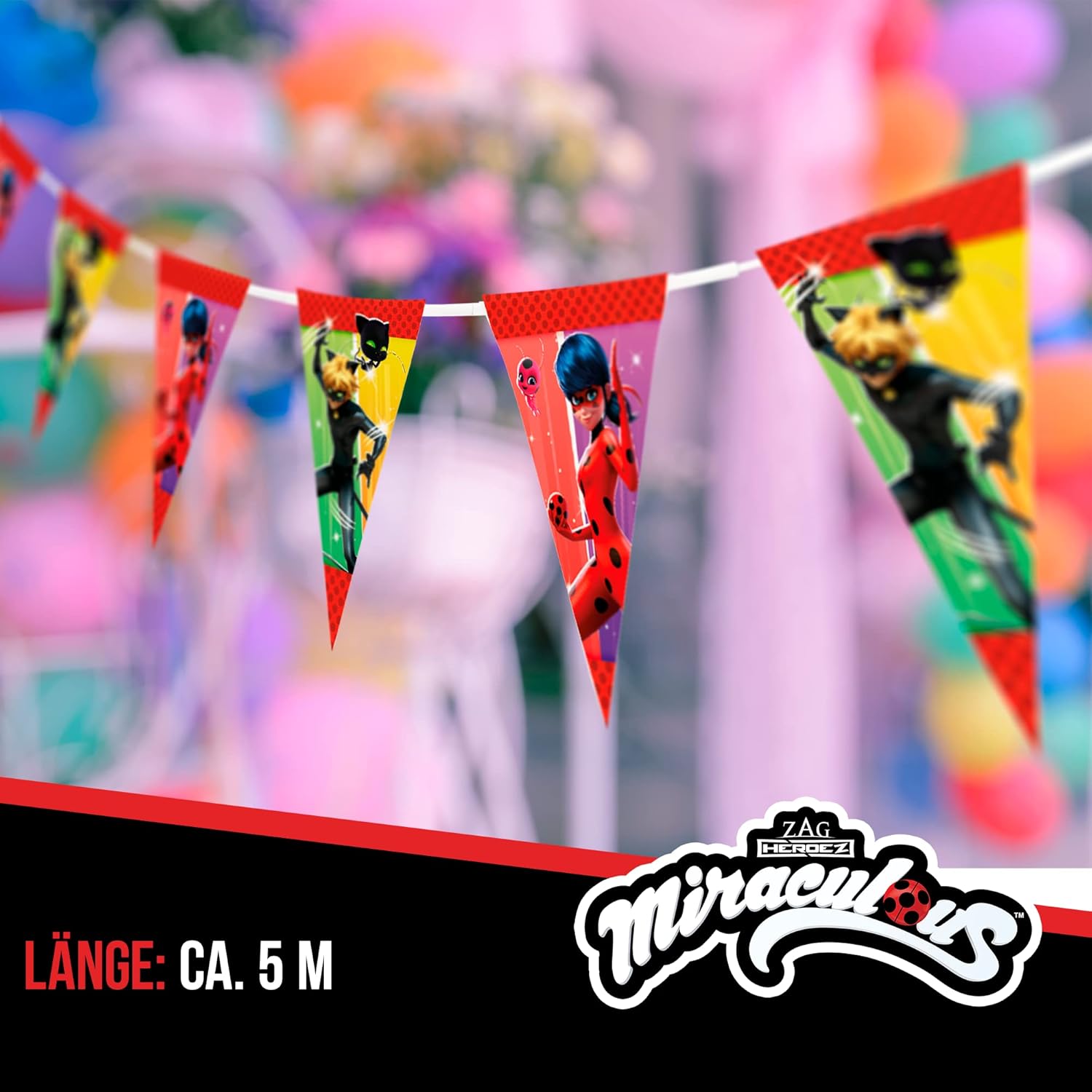 Miraculous Wimpelkette 5 m 3