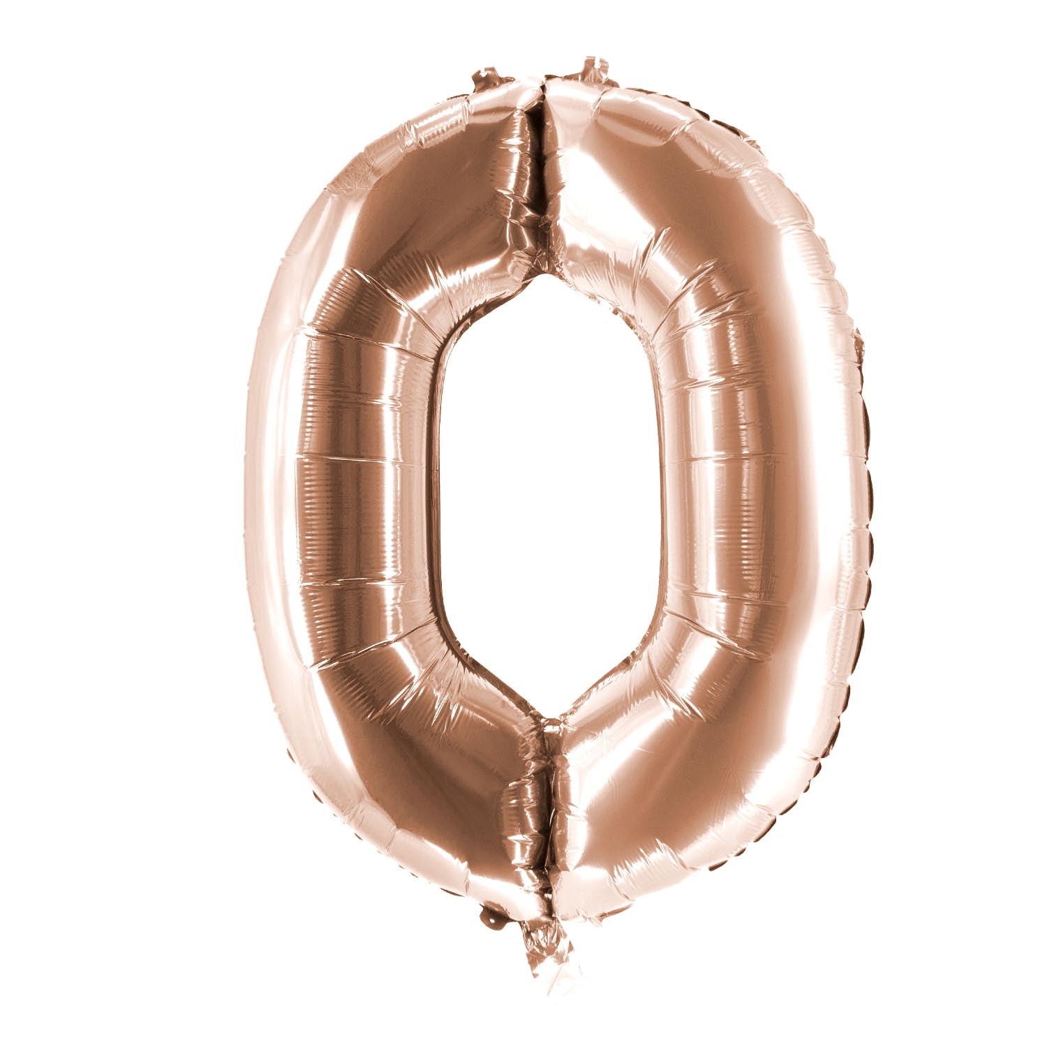 Folienballons Zahllenballon roségold 100 cm Zahl 0 bis 9 glänzend 15