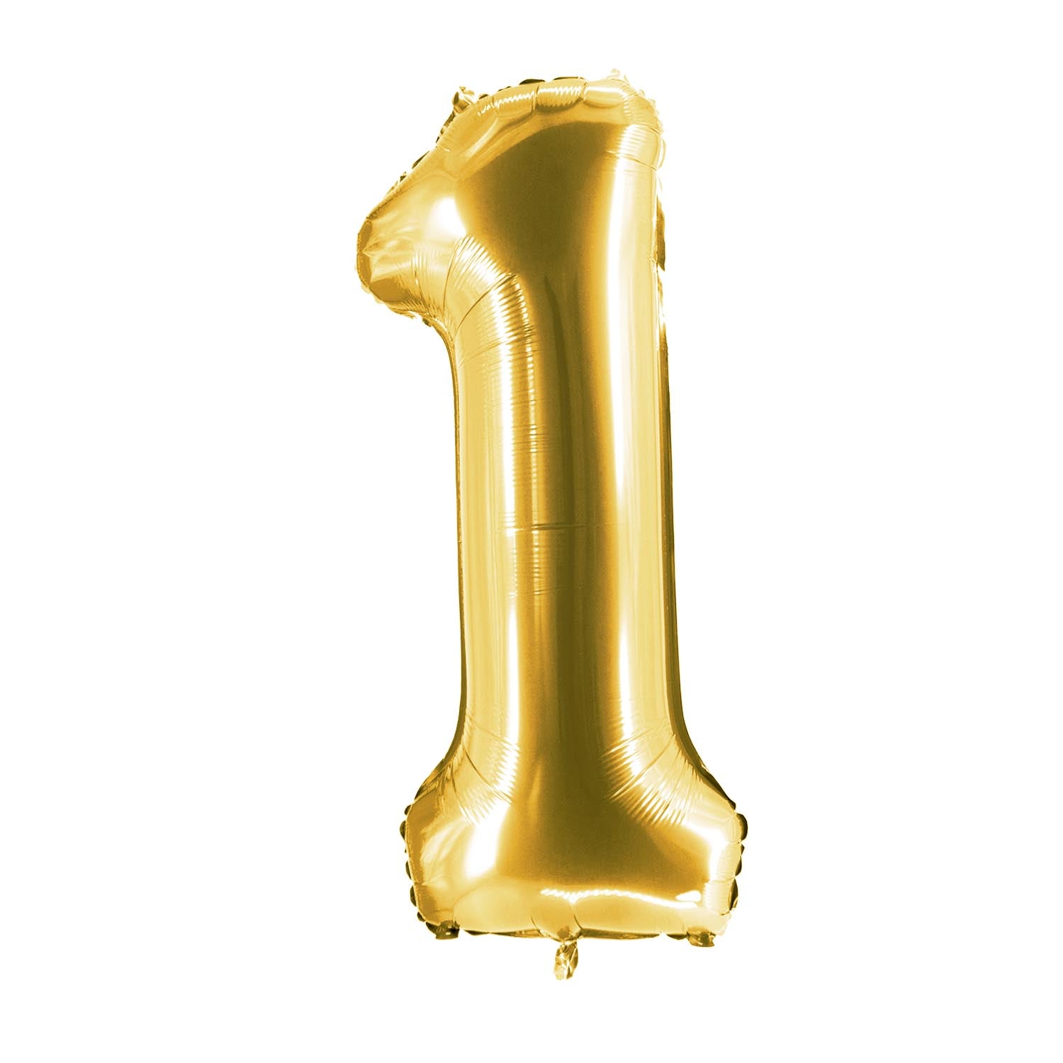 Foil balloons, number balloon in gold, 100 cm, numbers 0-9, shiny 6