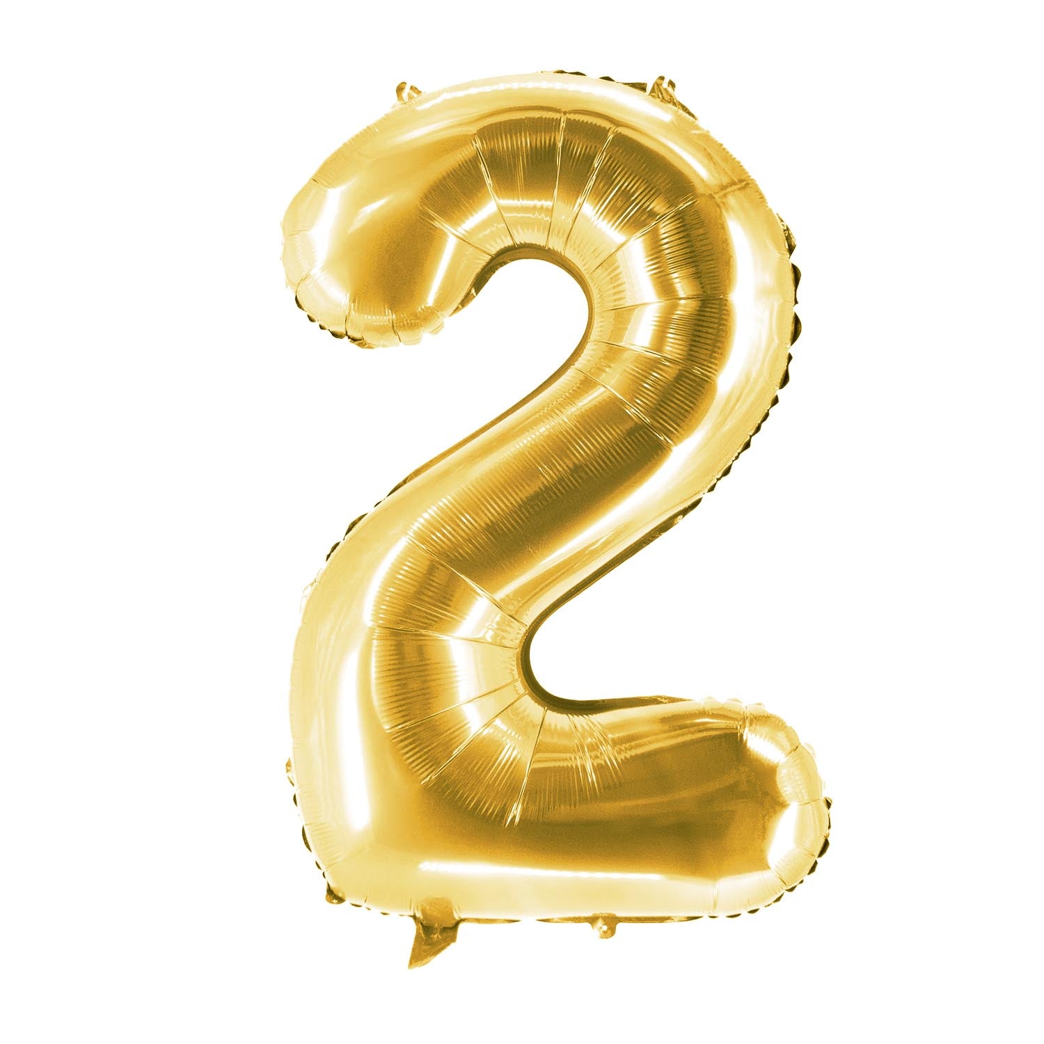 Foil balloons, number balloon in gold, 100 cm, numbers 0-9, shiny 7