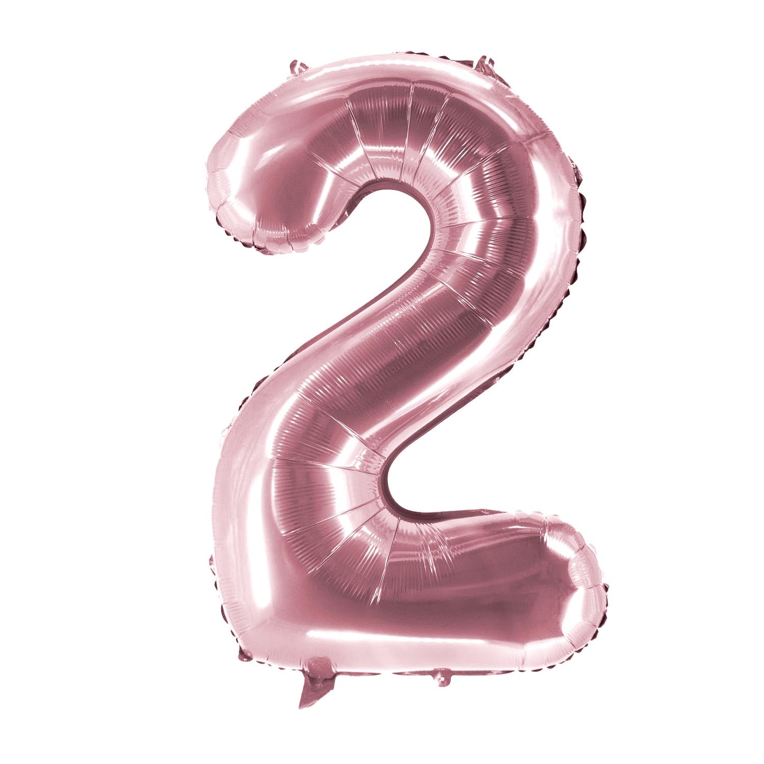 Foil balloons, number balloon, rose gold, 100 cm, numbers 0 to 9, glossy 6