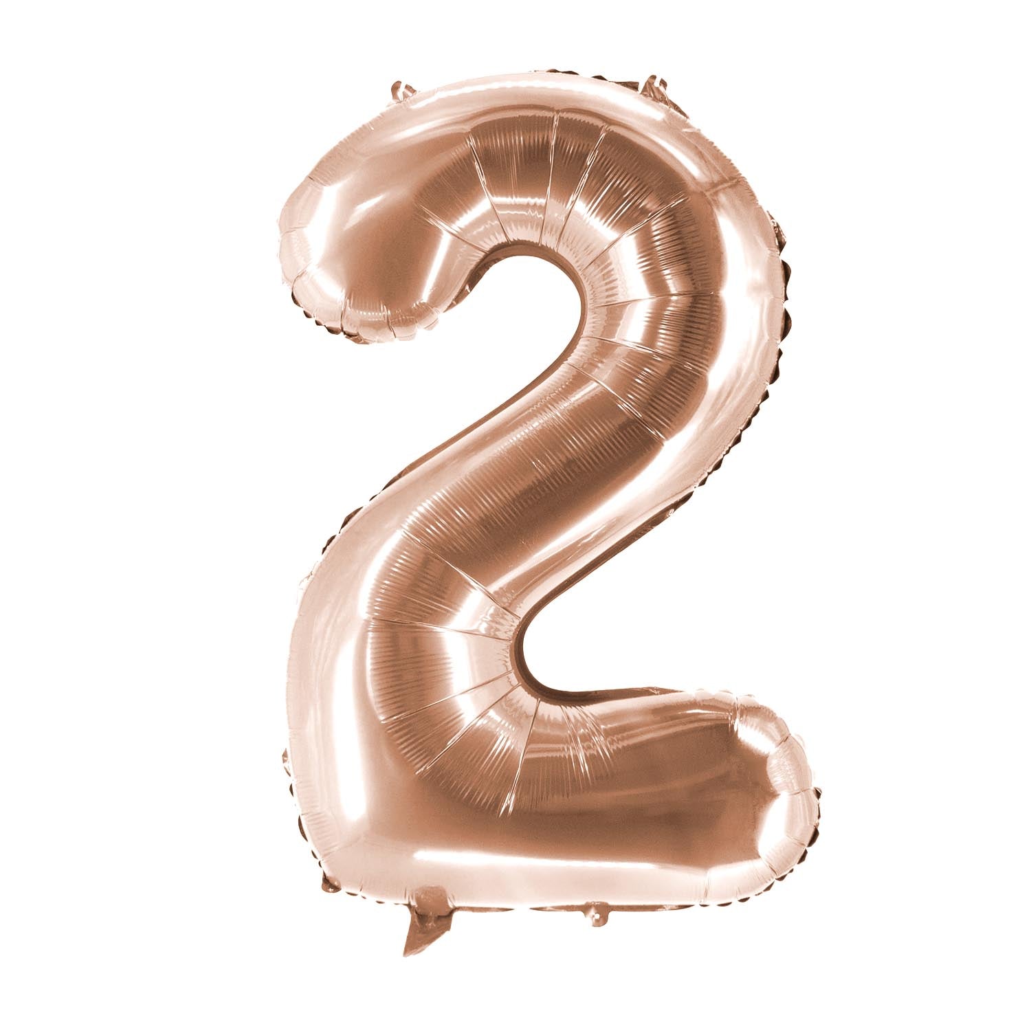 Folienballons Zahllenballon roségold 100 cm Zahl 0 bis 9 glänzend 7