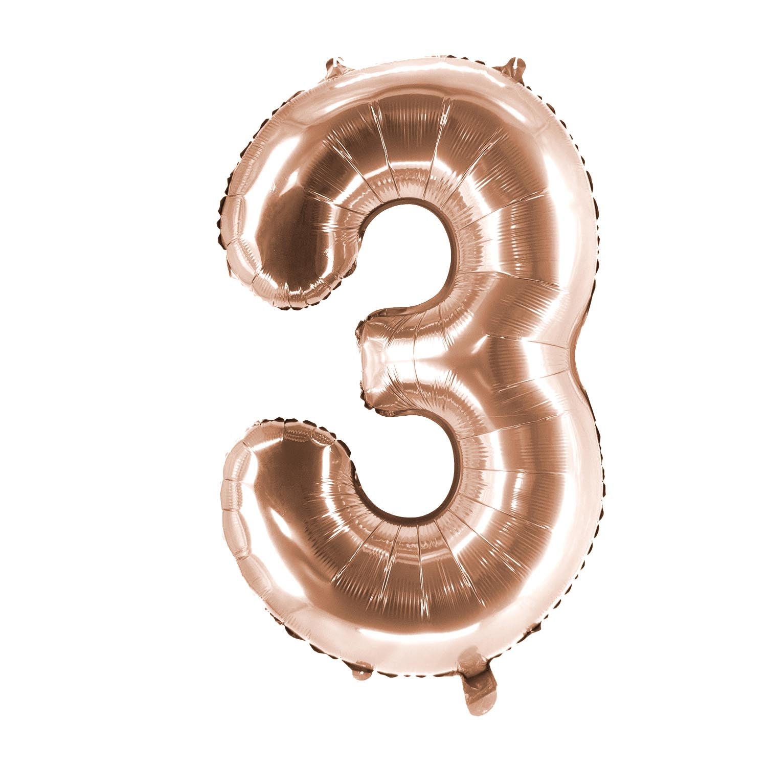 Folienballons Zahllenballon roségold 100 cm Zahl 0 bis 9 glänzend 8