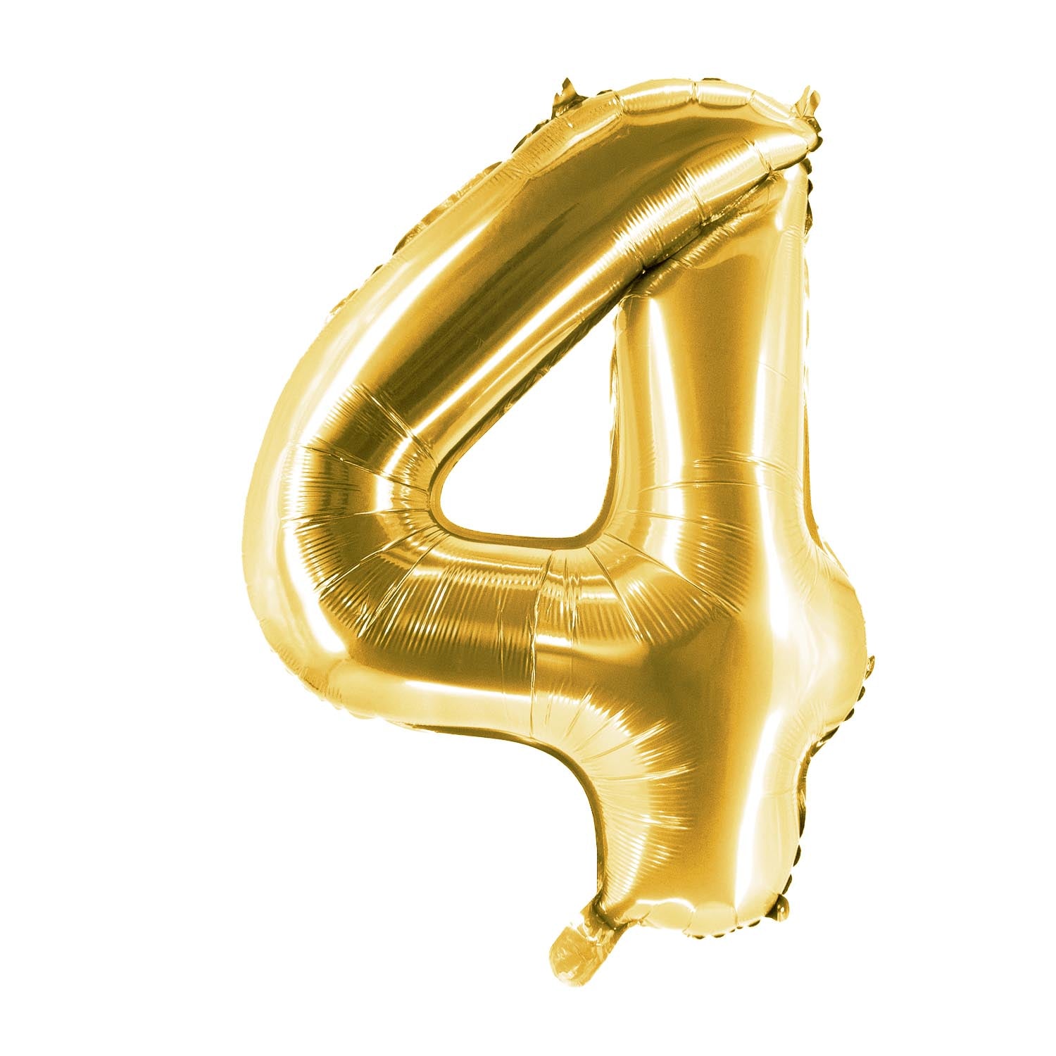 Foil balloons, number balloon in gold, 100 cm, numbers 0-9, shiny 9