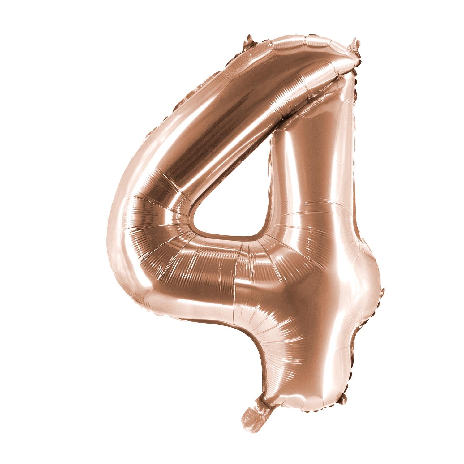 Folienballons Zahllenballon roségold 100 cm Zahl 0 bis 9 glänzend 9