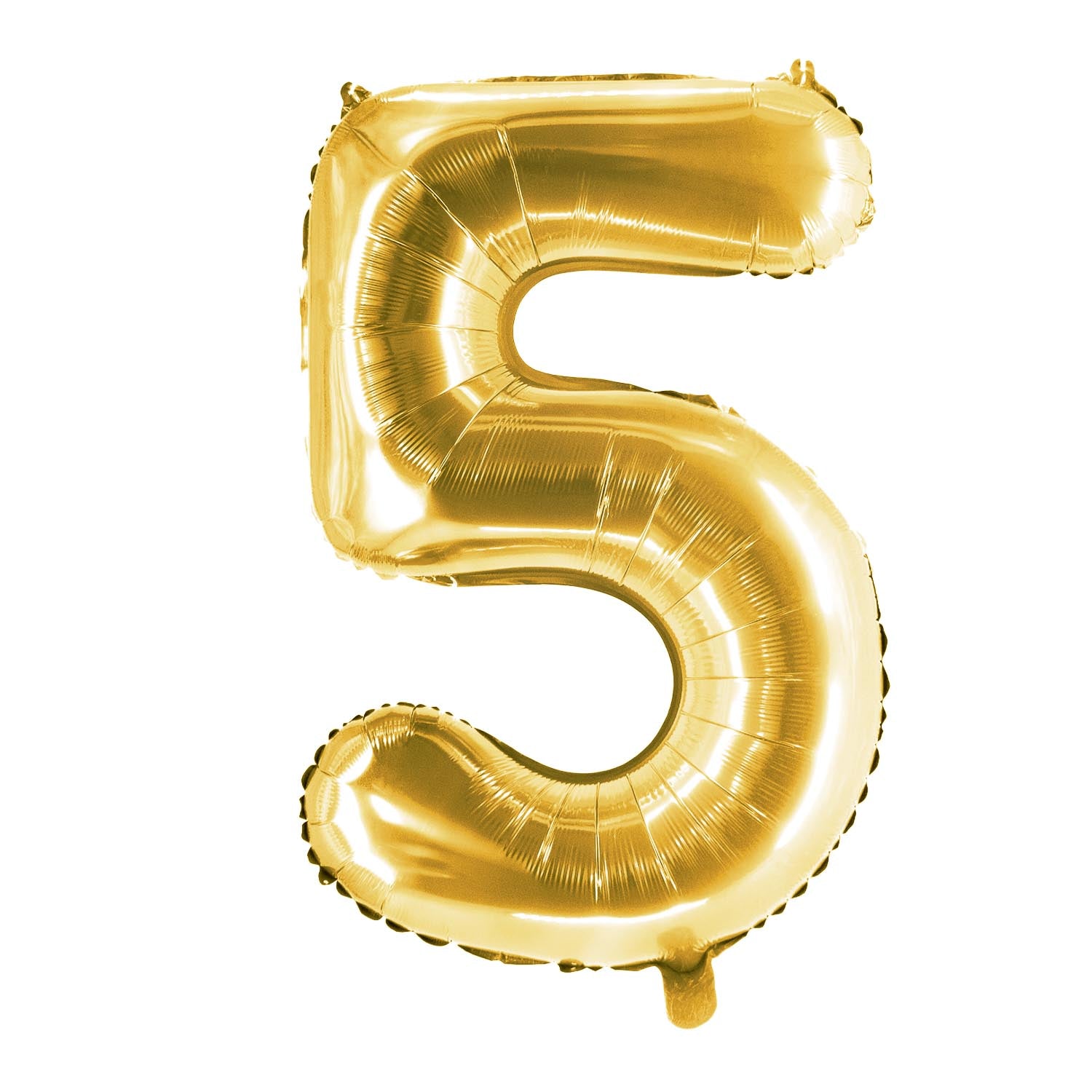 Foil balloons, number balloon in gold, 100 cm, numbers 0-9, shiny 10