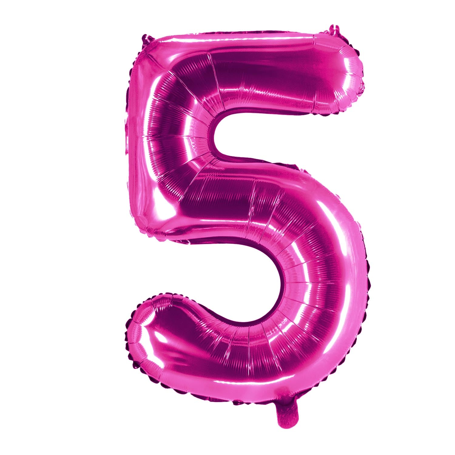 Foil balloons, number balloon, pink, 100 cm, numbers 0 to 9, glossy 10